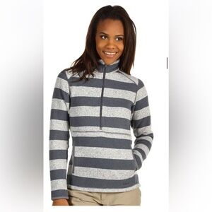 Patagonia Striped Zip-Up Sweater